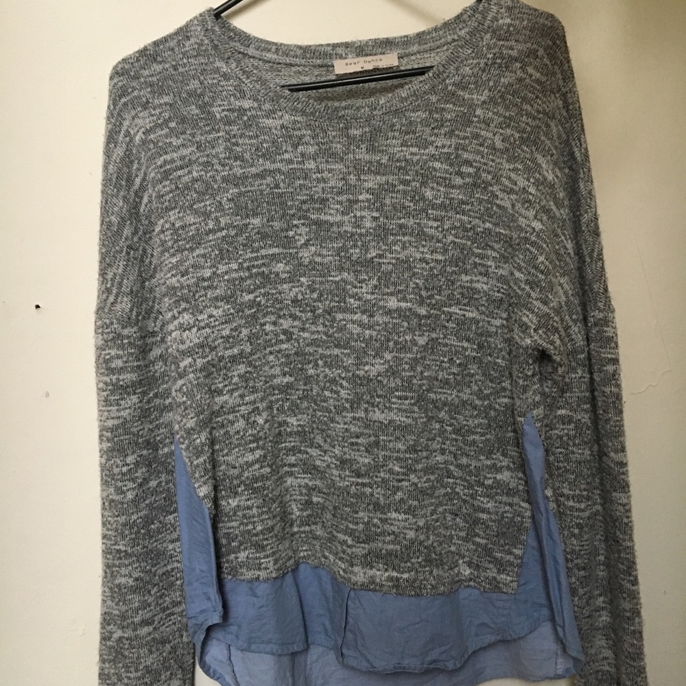 Grey and blue sweater